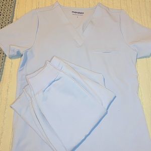 Baby Blue Mandala Scrub Set